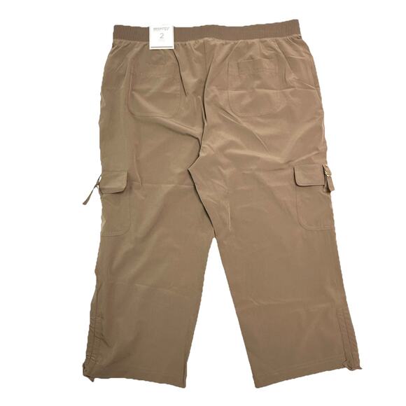 Zenergy Chicos Neema Emma Cargo Cropped Pant Sz 2 US L/12 Pink/Blue/Tan Lot Of 3 - Picture 10 of 16